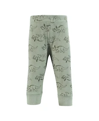 Hudson Baby Boys Thermal Tapered Ankle Pants 4pk, Football, 0-3 Months