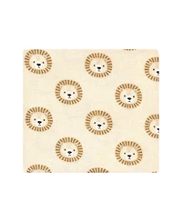 Hudson Baby Unisex Four-Pack Flannel Infant Receiving Blanket Cotton/Poly Blend