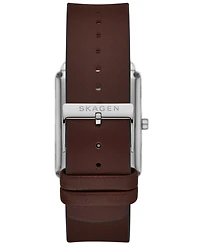 Skagen Men's Hagen Three Hand Brown Pro-Planet Leather 36mm