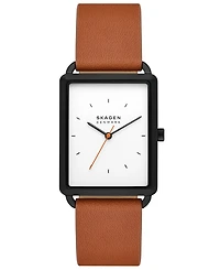 Skagen Men's Hagen Three Hand Brown Pro-Planet Leather 36mm
