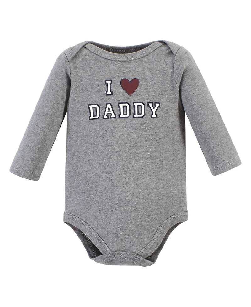 Hudson Baby Boys 3Pc Long Sleeve Bodysuit and Pant