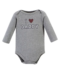 Hudson Baby Boys 3Pc Long Sleeve Bodysuit and Pant