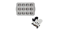 Farberware Disney Steel Muffin Pan & Disney Home Oven Mitts Set, 3 Piece