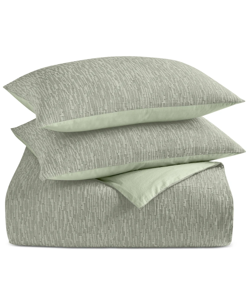 Last Act! Oake Ripple Matelasse 3-Pc. Duvet Cover Set, King, Exclusively at Macy's