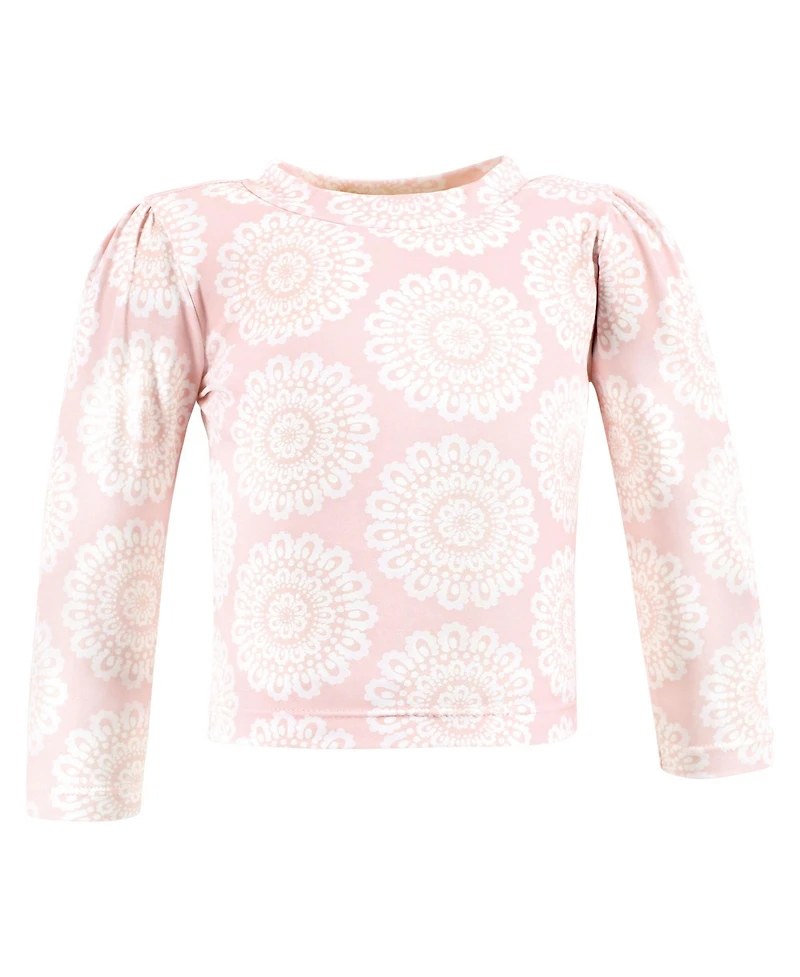 Hudson Baby Swim Rashguard Set, Modern Botanical