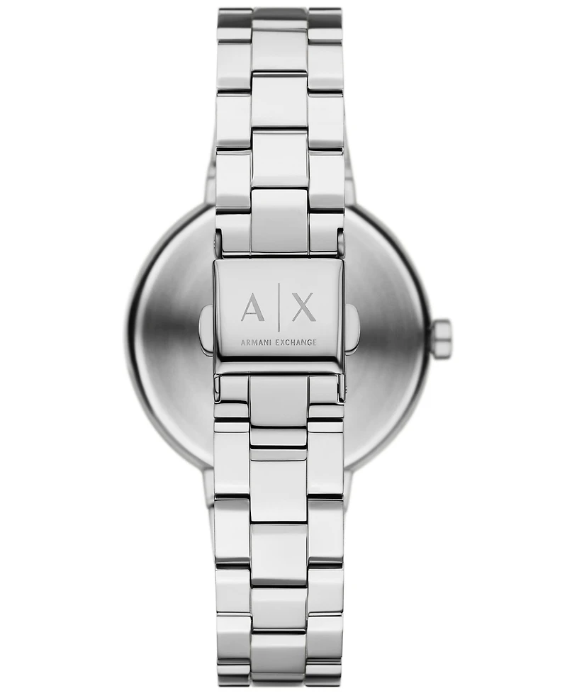 A|X Armani Exchange Women's Quartz Two-Hand Silver Stainless Steel 36MM