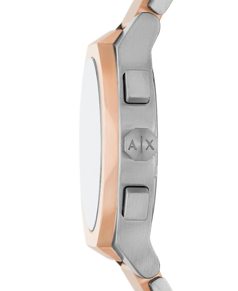 A|X Armani Exchange Men's Sync Quartz Chronograph Two-Tone Stainless Steel Watch 42MM