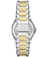 A|X Armani Exchange Unisex Quartz Three-Hand Two-Tone Stainless Steel 34MM