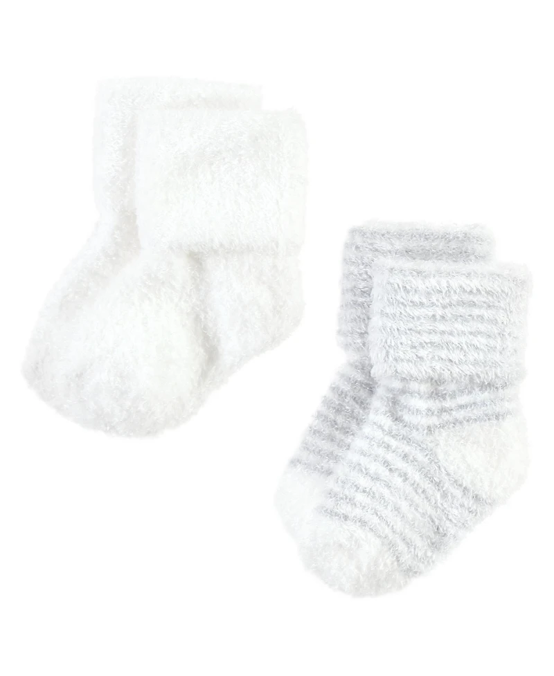 Hudson Baby Boys Unisex 8-Pair Ultra-Soft Chenille Footwear