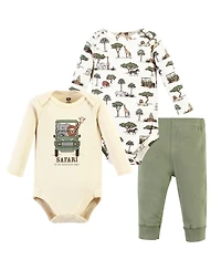 Hudson Baby Unisex Cotton Bodysuit & Pant Collection