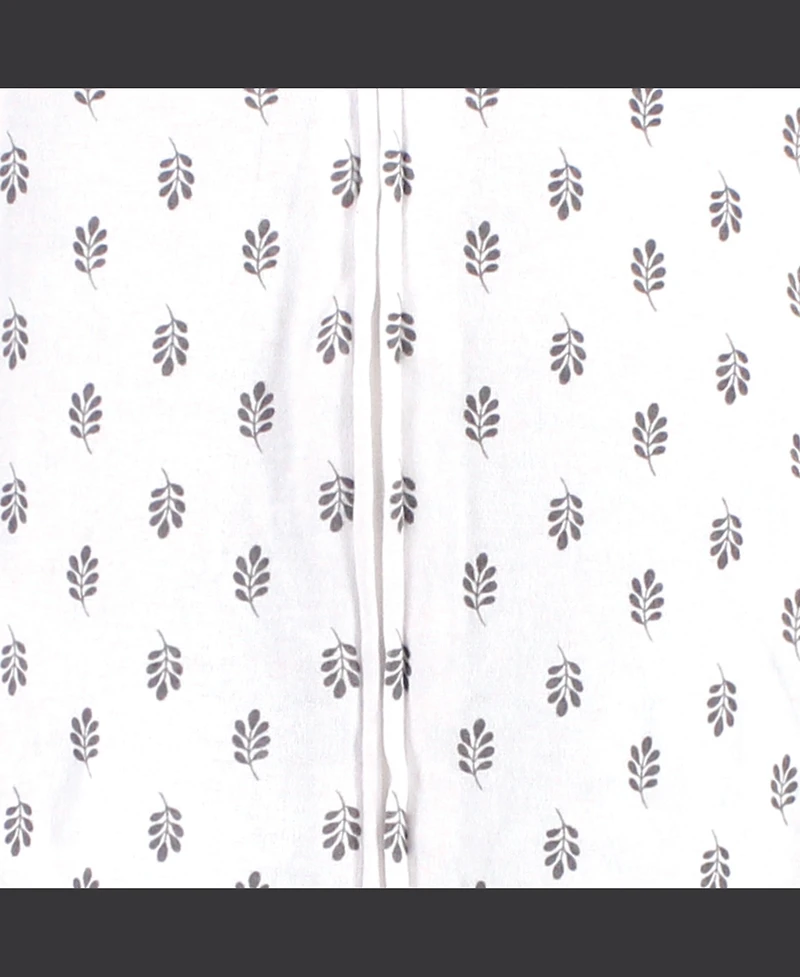 Touched by Nature Baby Boys Unisex Natural Cotton Zip-Front Comfort Gown