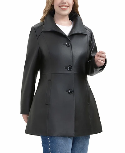 Bgsd Plus Sarai Leather Coat