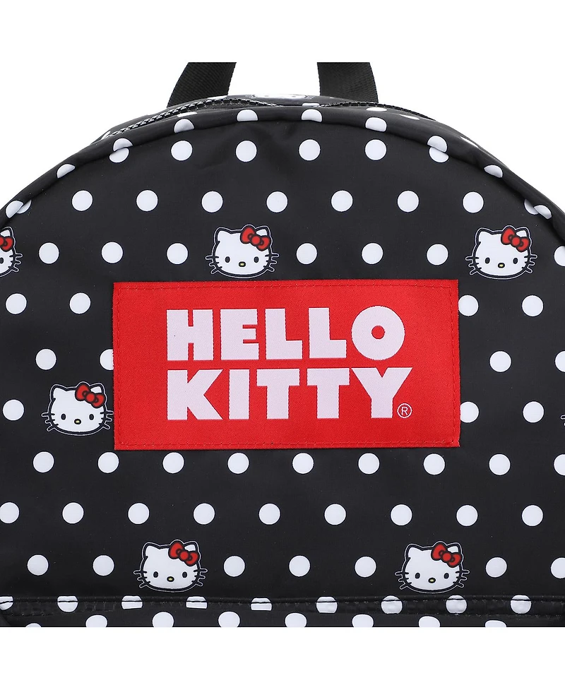 Hello Kitty Head and Polka Dots Aop Travel Backpack