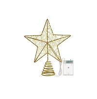 Cowin Christmas Star Tree Topper Led Lighted Hollow