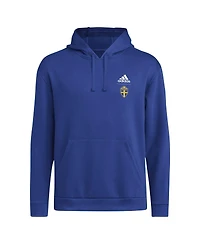 Adidas Men's Blue Sweden National Team Crest Pullover Hoodie