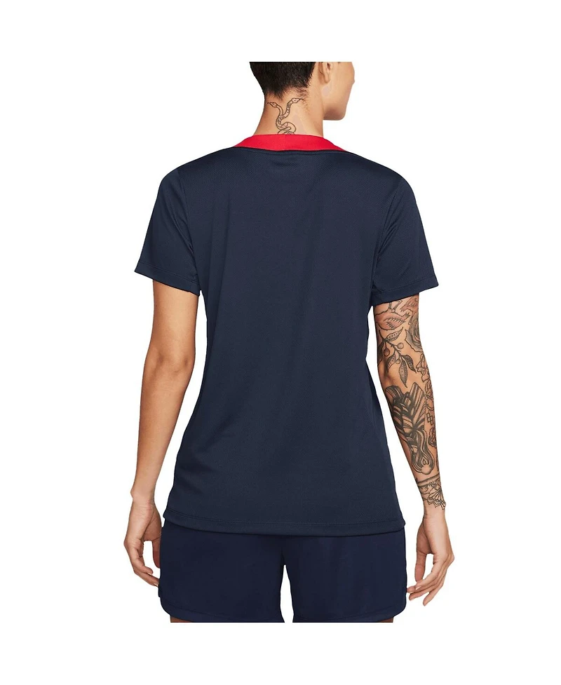 Nike Women's Navy Usmnt 2024 Strike Performance Top