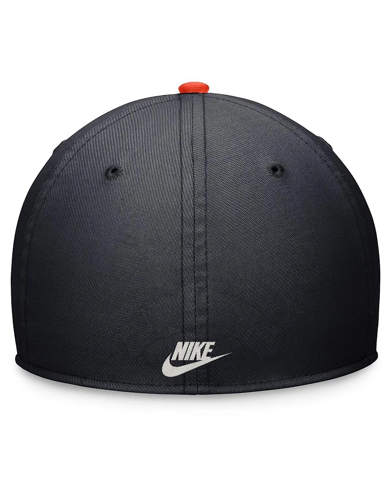 Nike Men's Navy/Orange Houston Astros Cooperstown Collection Rewind SwooshFlex Performance Hat