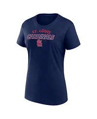 Fanatics Women's Red/Navy St. Louis Cardinals Risk Combo Pack T-Shirt