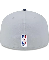 New Era Men's Gray/Navy Washington Wizards Tip-Off Two-Tone 59FIFTY Fitted Hat