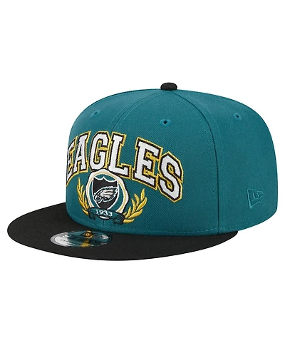 New Era Men's Midnight Green/Black Philadelphia Eagles Team Establish 9FIFTY Snapback Hat