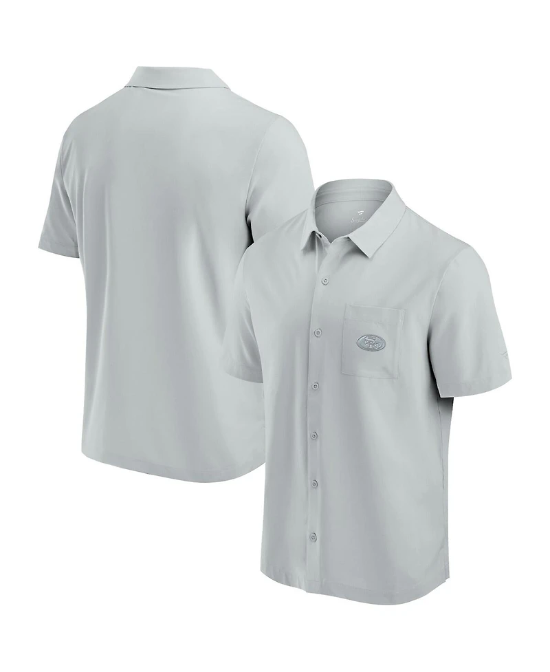 Fanatics Men's Gray San Francisco 49ers Front Office Button-Up Shirt