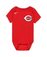 Nike Baby Elly De La Cruz Red Cincinnati Reds Fuse Name Number Bodysuit