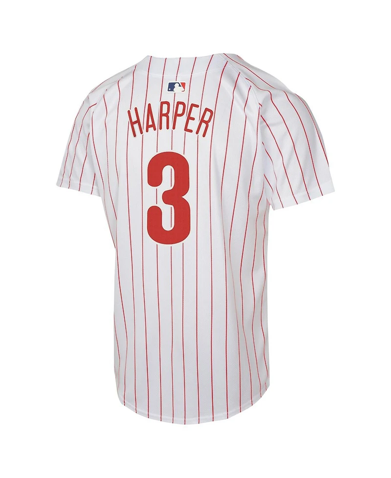 Nike Big Boys and Girls Bryce Harper White Philadelphia Phillies Home Game Player Jersey