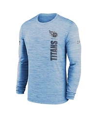 Nike Men's Light Blue Tennessee Titans 2024 Sideline Velocity Performance Long Sleeve T-Shirt