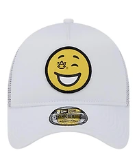 New Era Men's White Auburn Tigers Wink Foam Trucker Adjustable Hat
