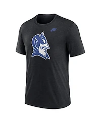 Nike Men's Heather Black Duke Blue Devils Blitz Evergreen Legacy Primary Tri-Blend T-Shirt
