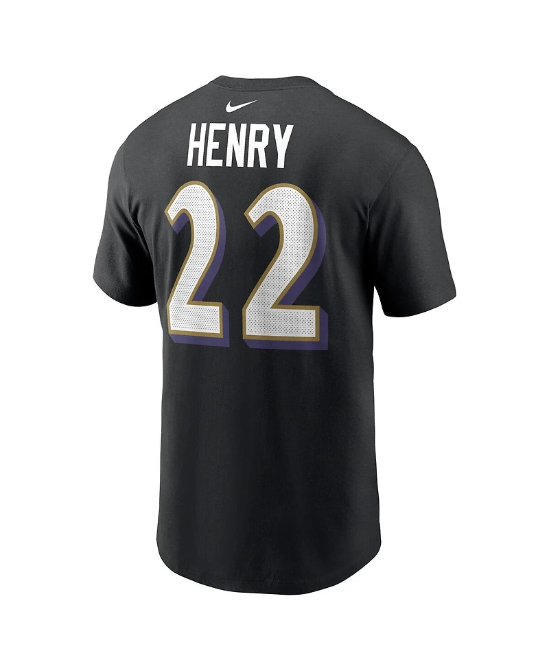 Nike Men's Derrick Henry Baltimore Ravens Player Name Number T-Shirt