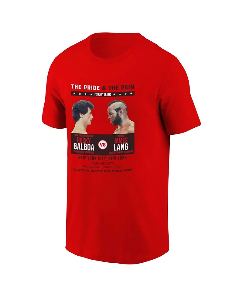 Contenders Clothing Men's and Women's Red Rocky the Pride Pain T-Shirt
