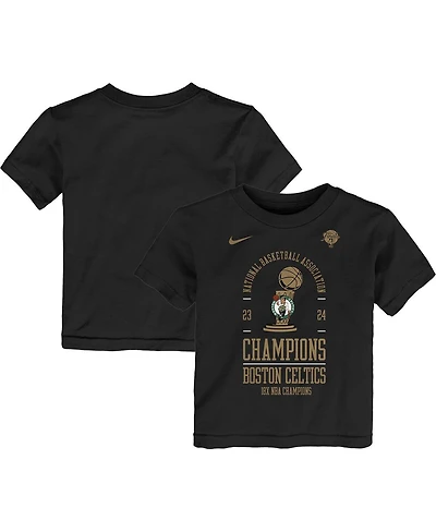 Nike Toddler Black Boston Celtics 18-Time Nba Finals Champions Locker Room T-Shirt