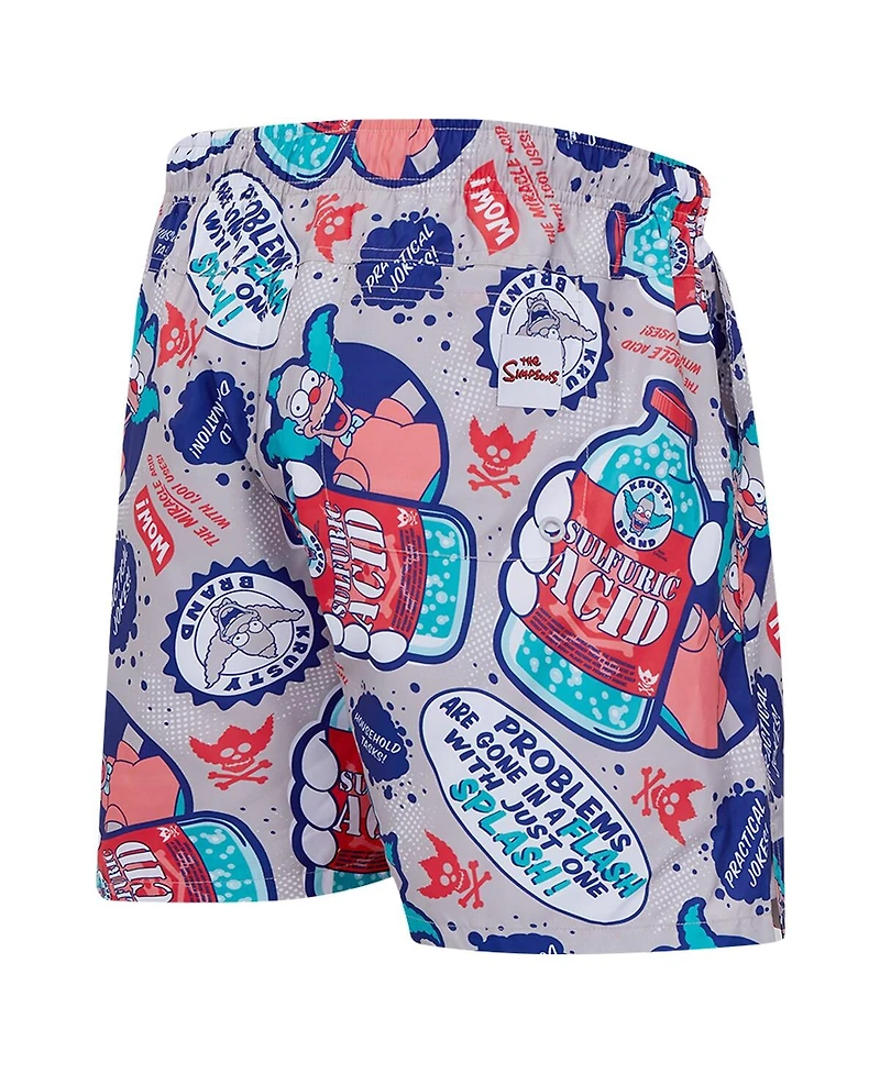 Freeze Max Men's Natural the Simpsons Krusty Kologne Woven Shorts