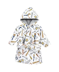 Hudson Baby Boys Ultra-Soft Mink-Feel Poolside & Beach Cover-Up Robe with Cozy Faux Fur Interior