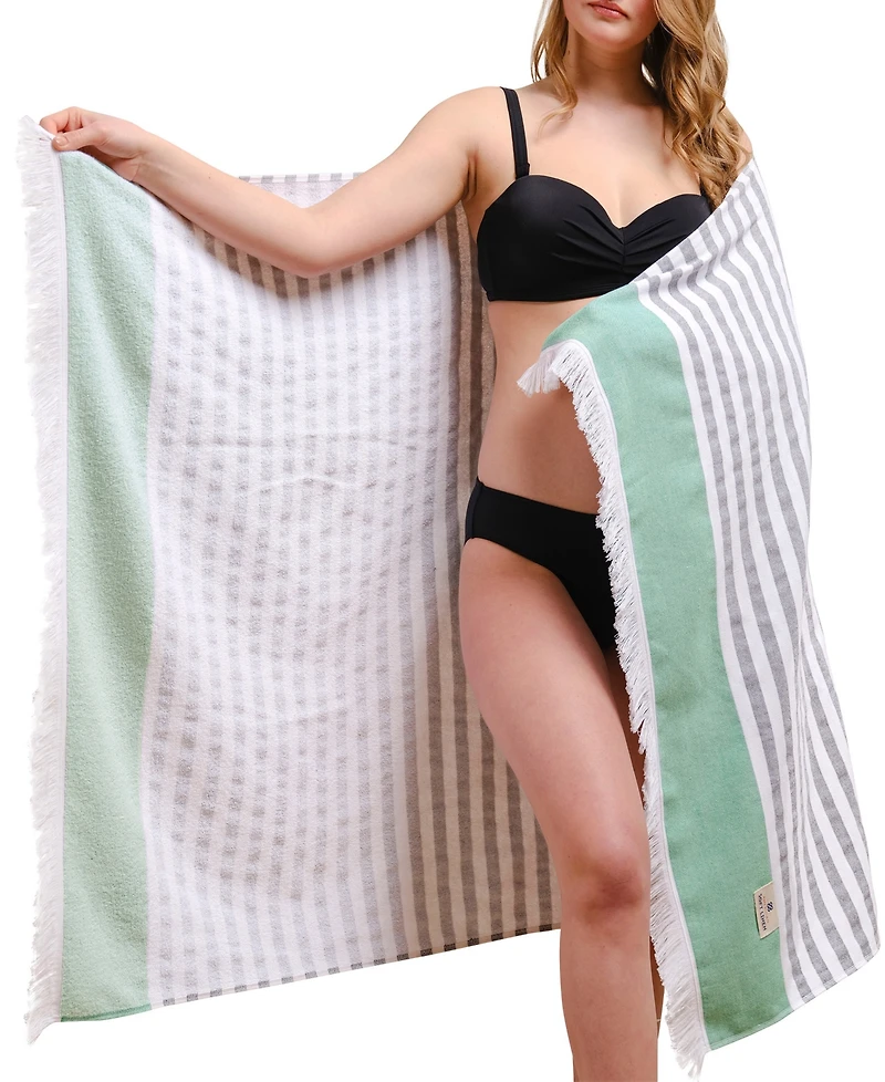 American Soft Linen Peshtemal 100% Turkish Cotton 4-Pack Beach Towels, 35" x 60"