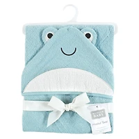 Hudson Baby Unisex Cotton Animal Face Hooded Towel, One