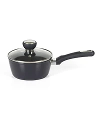 Oster Hawke 14 Piece Aluminum Premium Pfa Free Ceramic Nonstick Blue Sapphire Pots and Pans Cookware Set W/ Induction Base