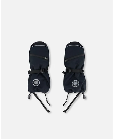 Deux par Kids Unisex Technical Mittens Black - Toddler|Child