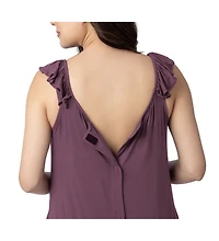 Kindred Bravely Maternity Ruffle Strap Labor & Delivery Gown