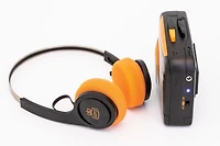 Gpo Bluetooth Portable Personal Cassette Player / Recorder with Built-In Speaker & Microphone, Bluetooth Headphones included (Black)