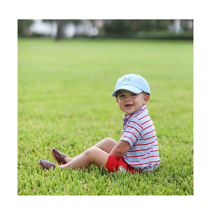 Bits & Bows Boys Boys Golf Cart Baseball Hat in Blue