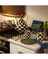 Mackenzie-Childs Courtly Check Squashed Pot Canister