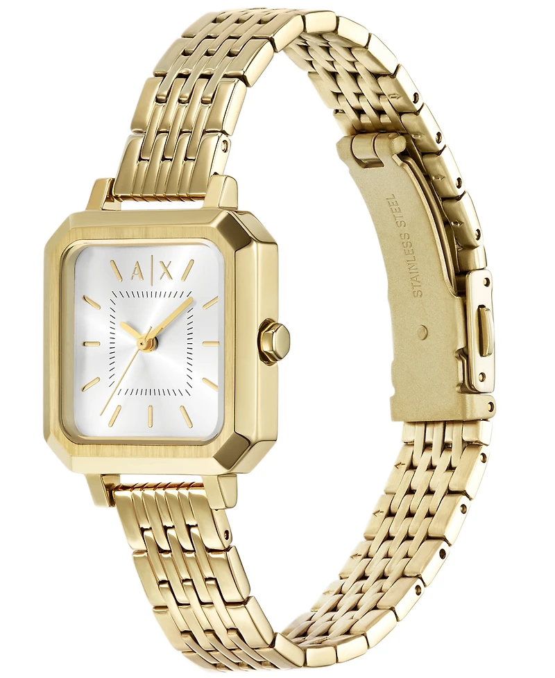 A|X Armani Exchange Women's Quartz Three-Hand Gold Stainless Steel 27MM
