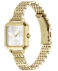 A|X Armani Exchange Women's Quartz Three-Hand Gold Stainless Steel 27MM
