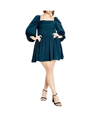 City Chic Plus Flirty Corset Dress