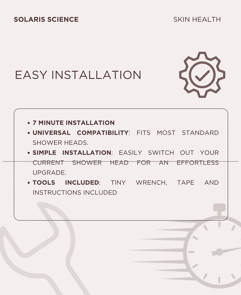 Solaris Laboratories Ny 15 Stage Filtered Showerhead for Pure Water