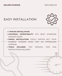 Solaris Laboratories Ny 15 Stage Filtered Showerhead for Pure Water