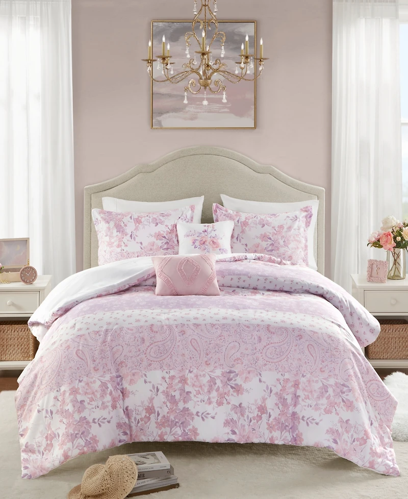 Intelligent Design Oliena Floral Paisley 5-Pc. Comforter Set, Full/Queen