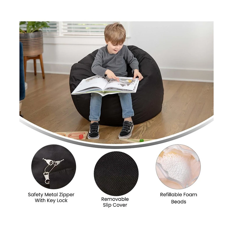 Small Bean Bag Chair For Kids And Teens